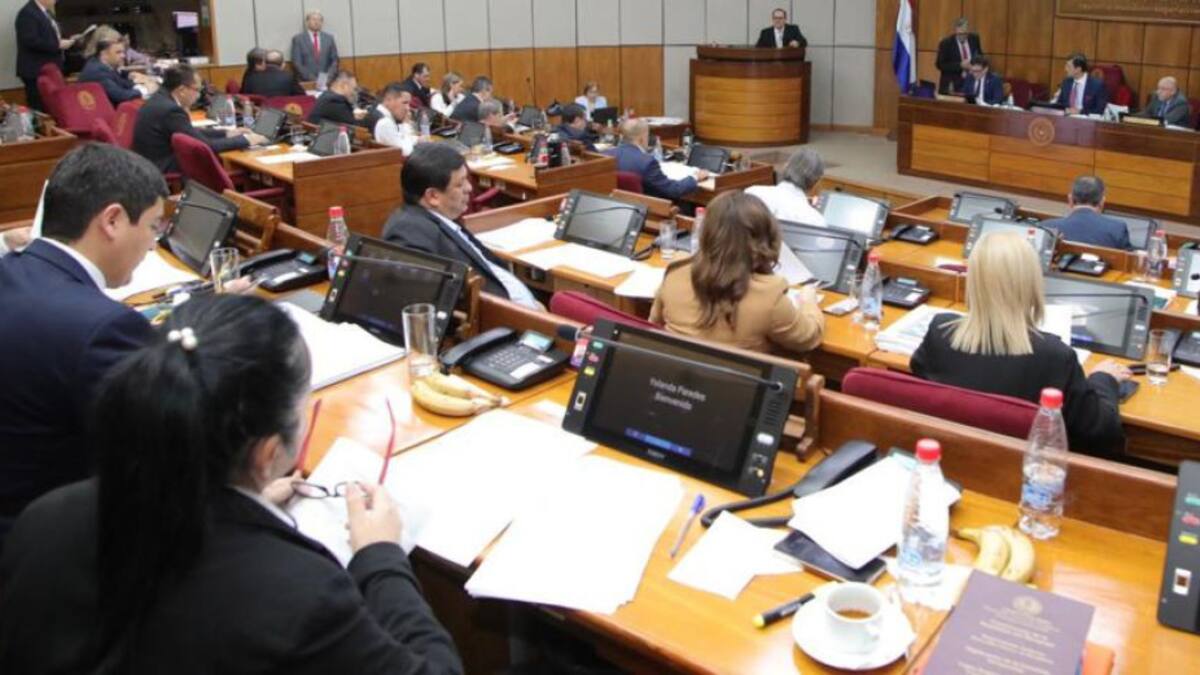 Votación en el Senado paraguayo. Foto: senado.gov.py
