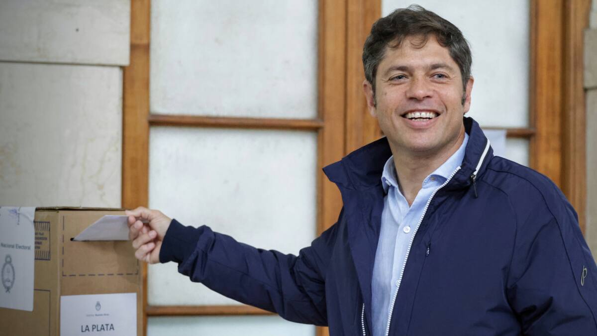 Votó Axel Kicillof. Foto: Télam.