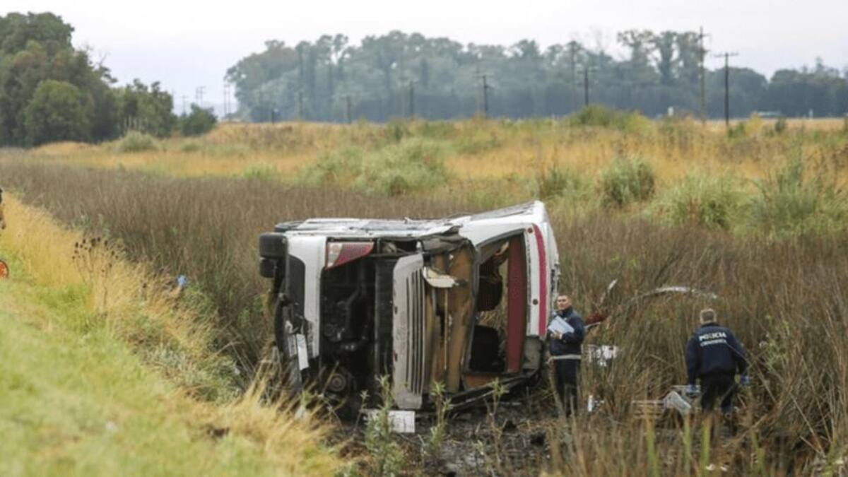 Vuelco en ruta 2, accidente