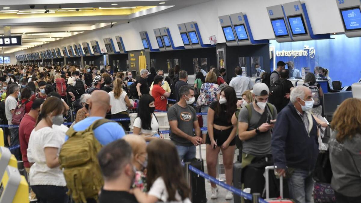 Vuelos cancelados en Aeroparque, NA