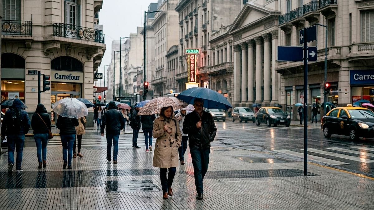 Regresaron las lluvias y hay alerta amarilla: cómo seguirá el clima en Buenos Aires este lunes y martes feriado