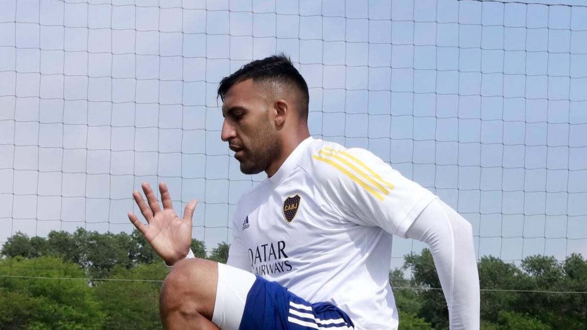 Wanchope Ábila, Boca Juniors, entrenamiento, fútbol argentino, Foto NA