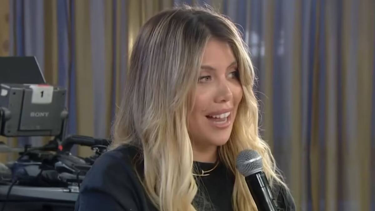 Wanda Nara acompañó a L-Gante a la mesa de Mirtha Legrand. Foto: captura eltrece.