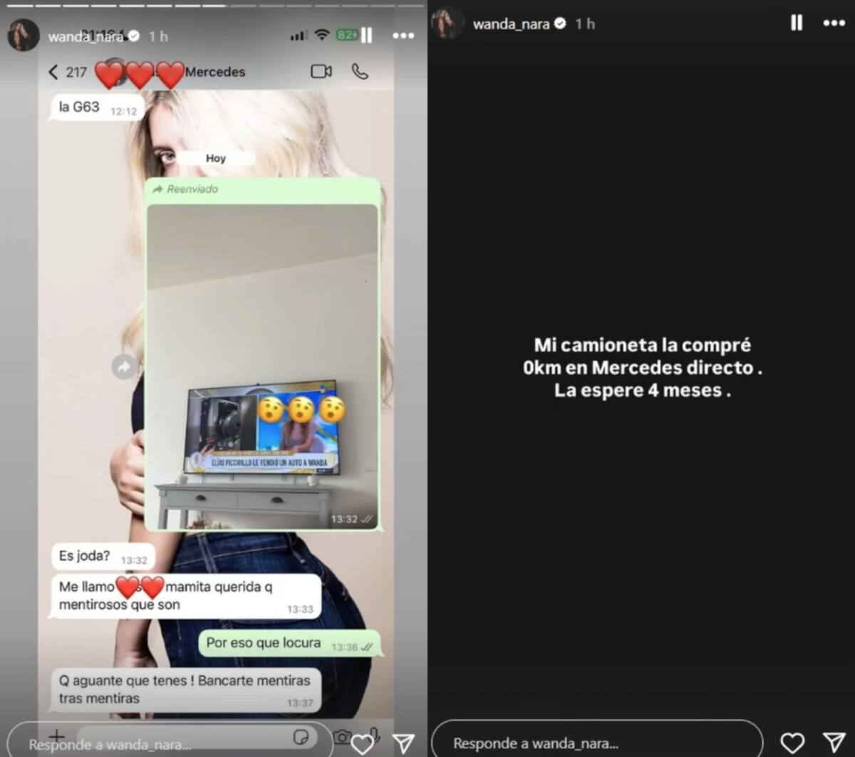 Wanda Nara contó cómo compró su camioneta. Foto: Instagram.