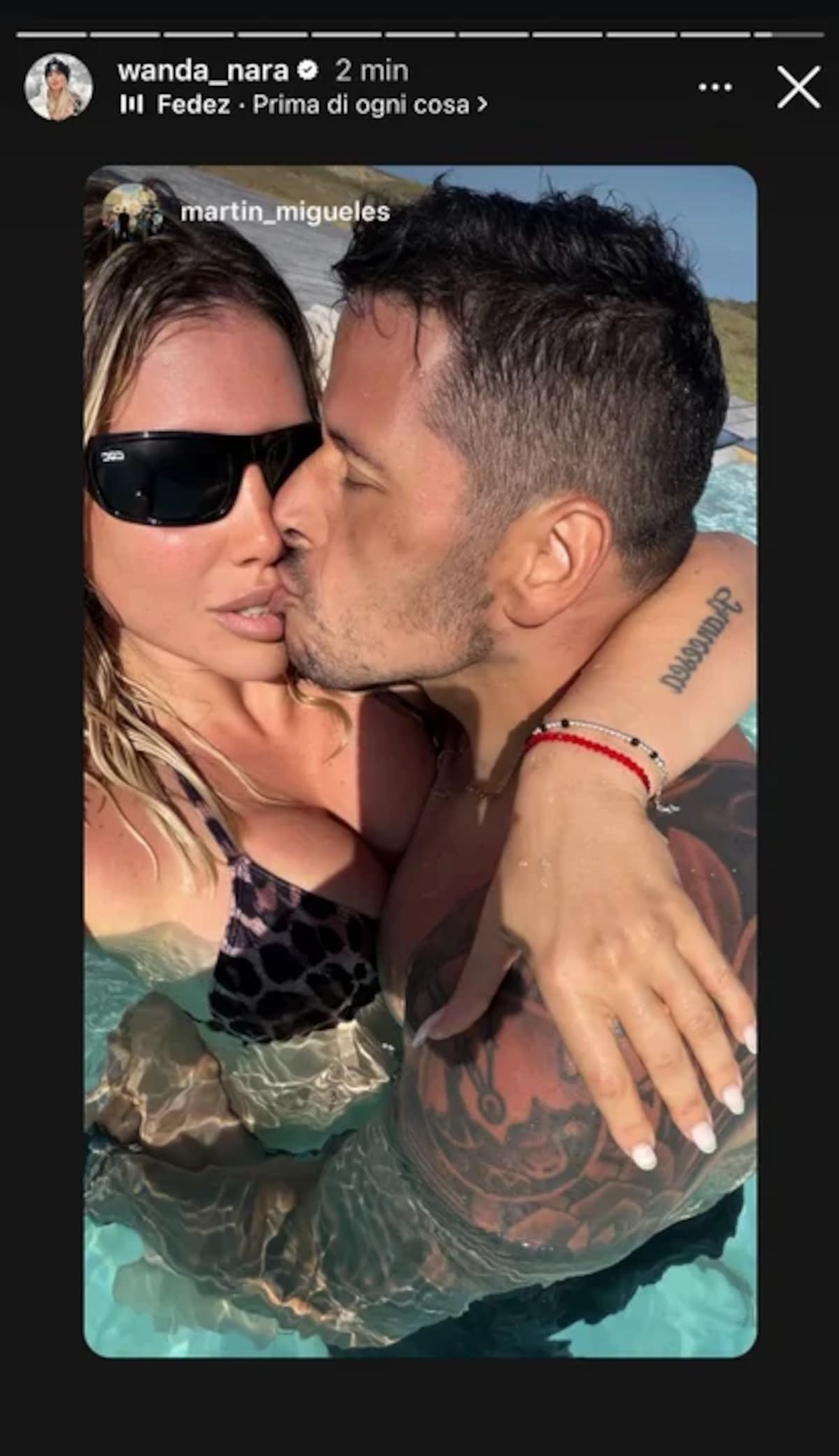 Wanda Nara junto a Martín Migueles.