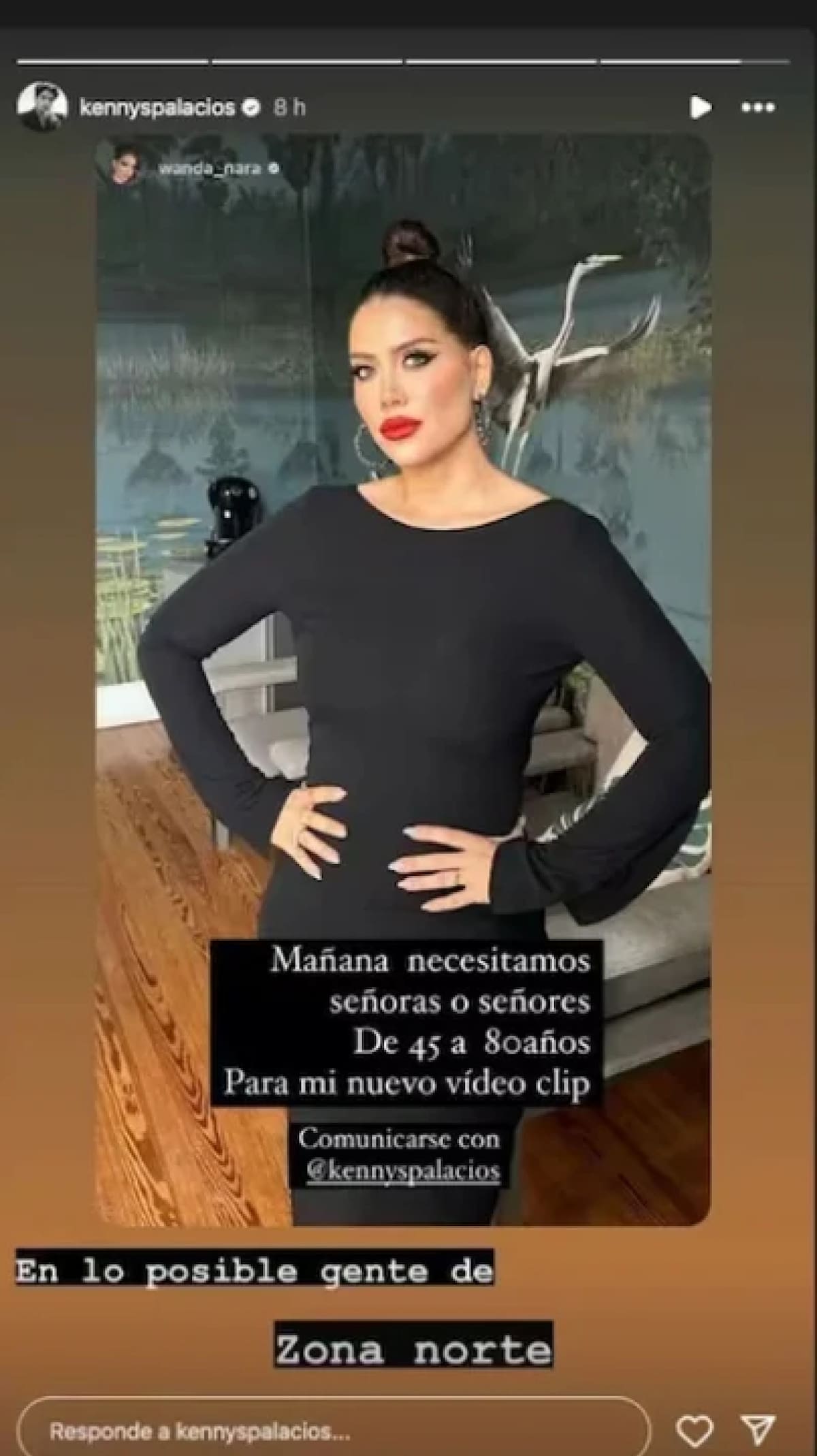 Wanda Nara lanzó una convocatoria abierta para el videoclip de