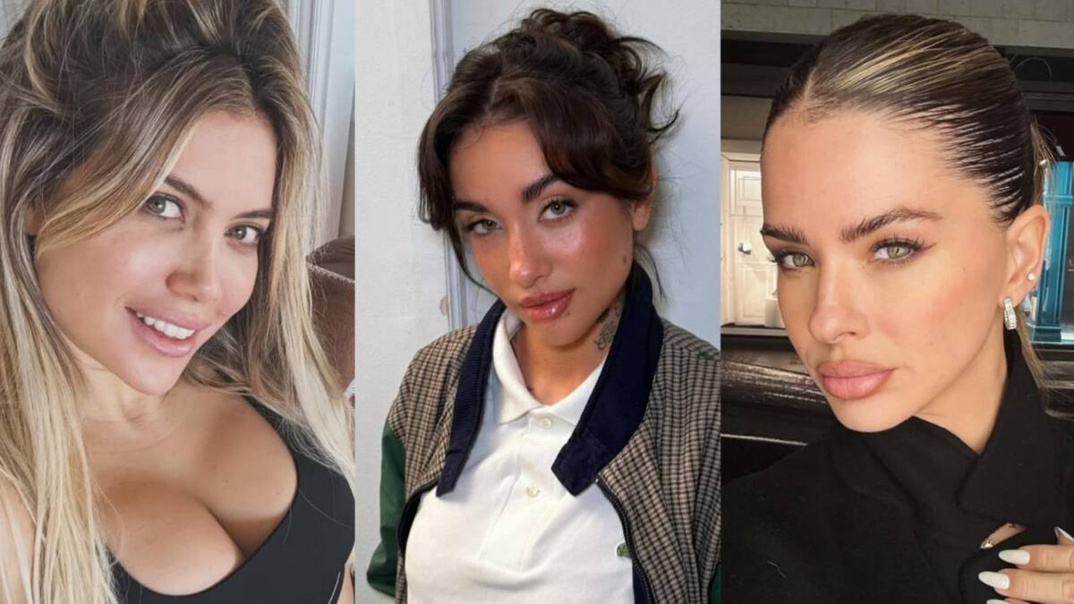 Wanda Nara, María Becerra y la China Suárez. Fotos: Instagram.