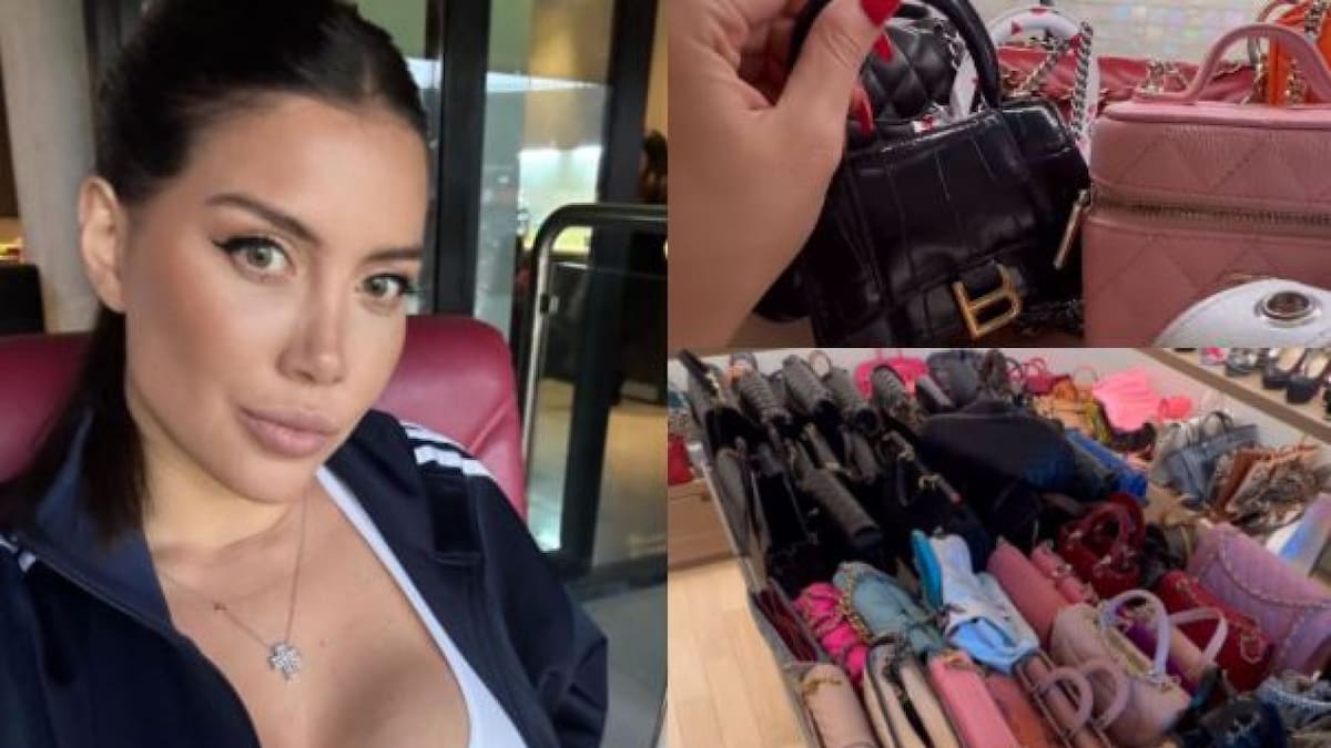 Wanda Nara y su colección de carteras. Foto: Instagram