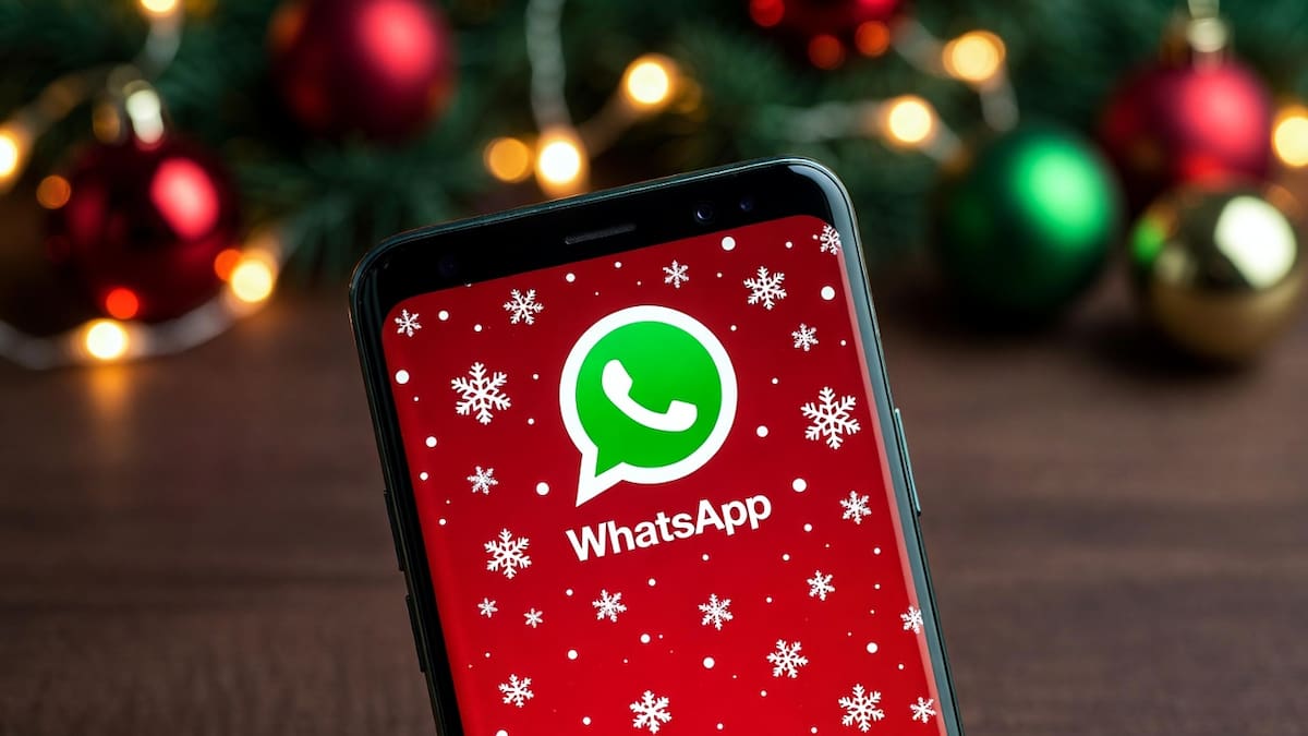 WhatsApp en "modo Navidad".