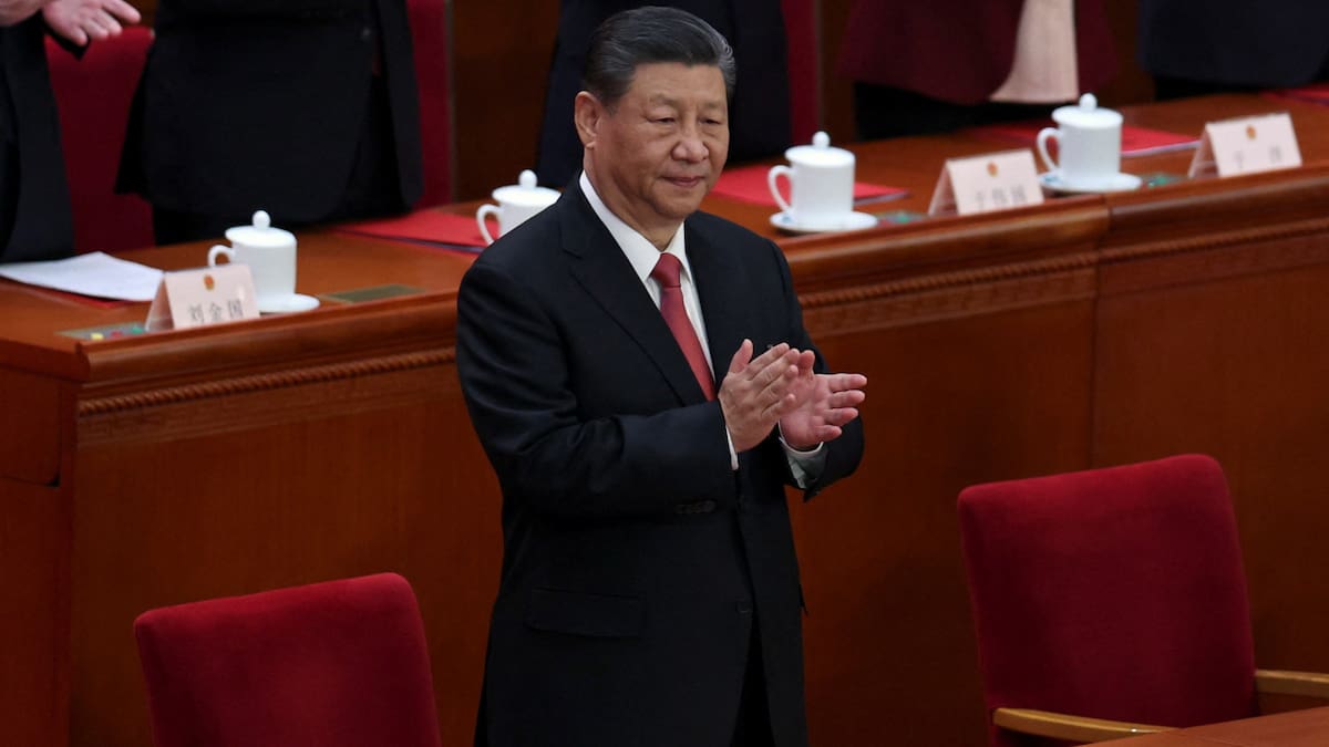 Xi Jinping en el Parlamento chino. Foto: Reuters.