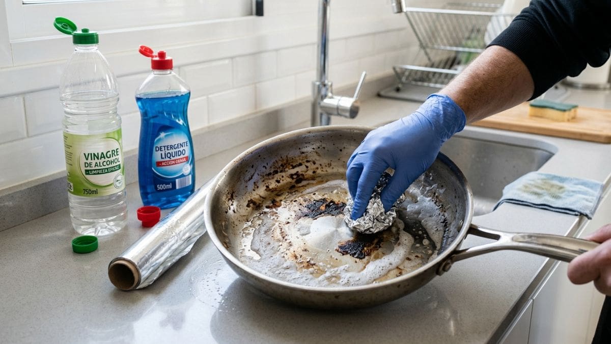 Yolanda Herrera, experta en limpieza: “Para limpiar las sartenes de acero inoxidable solo necesitás vinagre, detergente y un trozo de papel de aluminio”