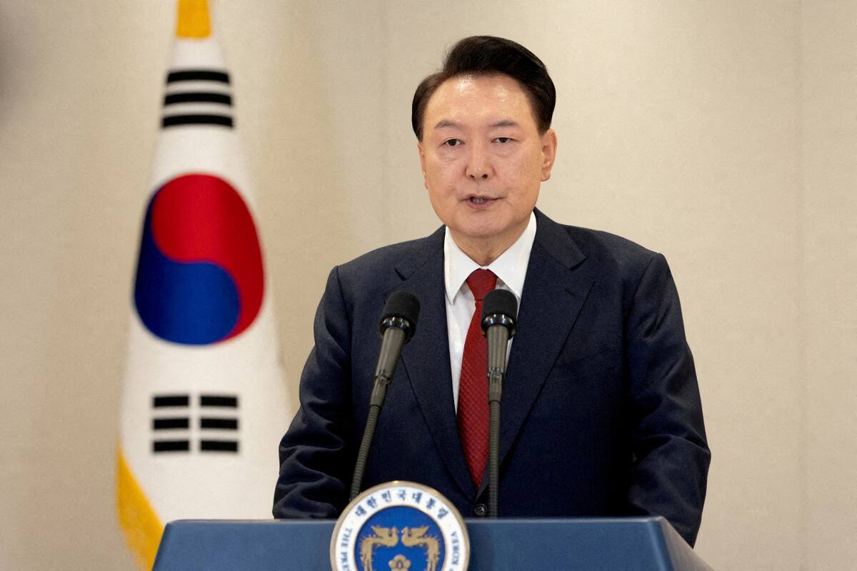 Yoon Suk-yeol, presidente de Corea del Sur destituido. Foto: Reuters.