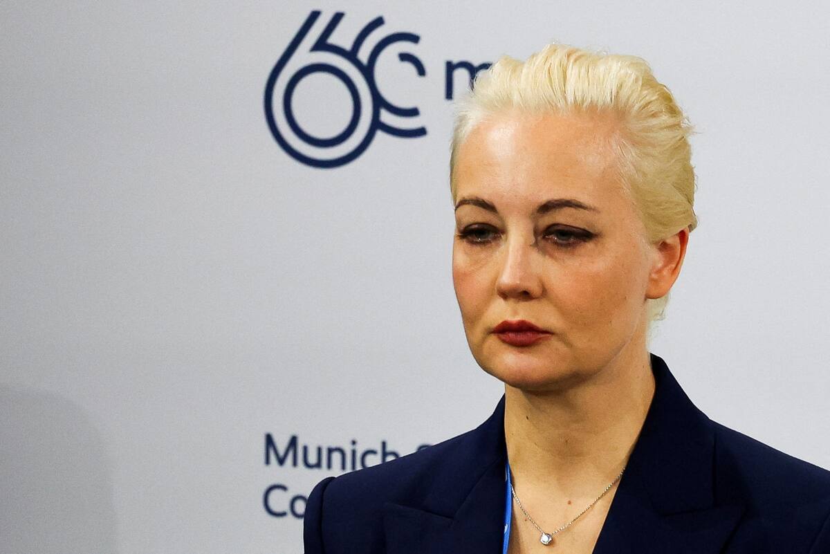Yulia Navalnaya, esposa de Alexéi Navalny. Foto: REUTERS.