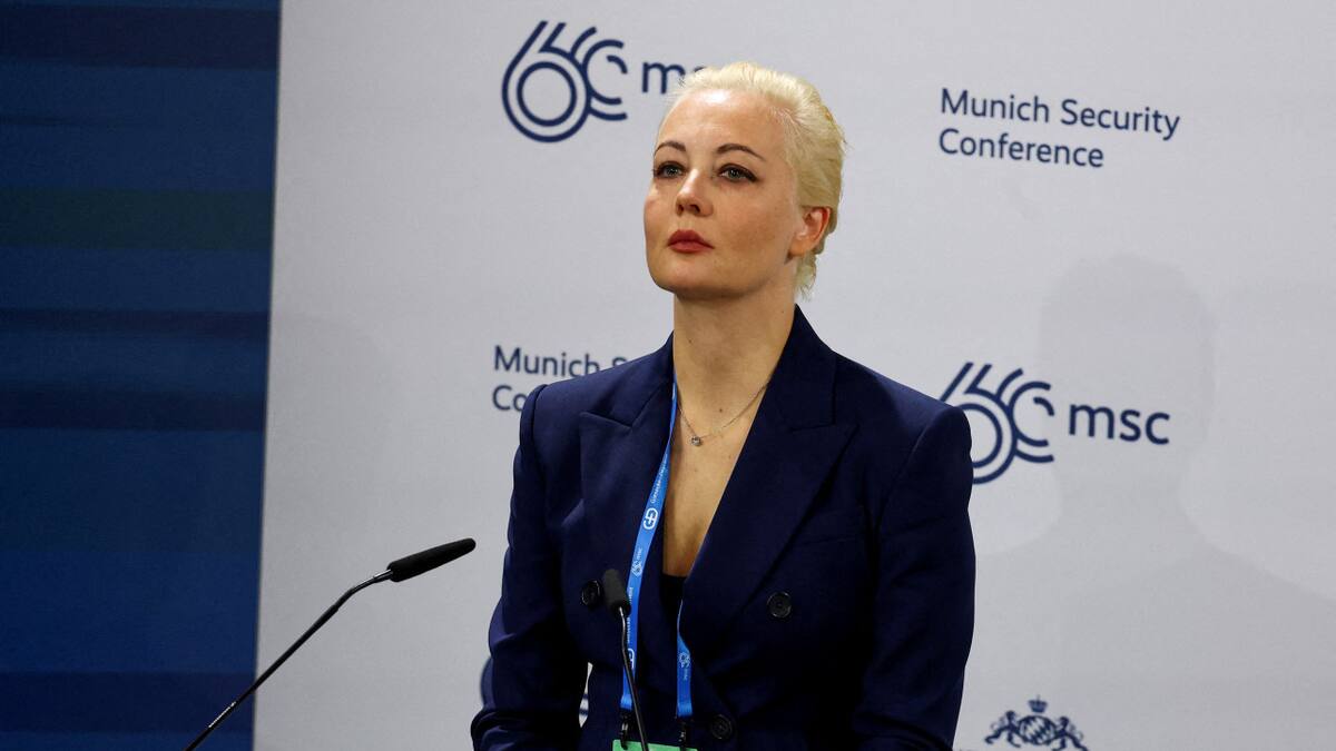 Yulia Navalnaya, esposa de Alexéi Navalny. Foto: REUTERS.