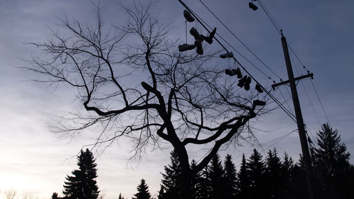 Revelan el verdadero significado de las zapatillas colgadas en los cables