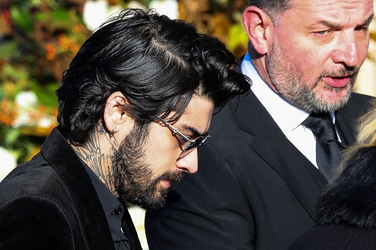 Zayn Malik en el velorio de Liam Payne. Foto: Reuters.