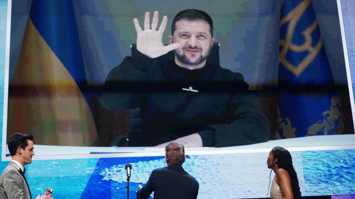 Zelenski pidió a estrellas de cine que se involucren y apoyen a Ucrania. EFE