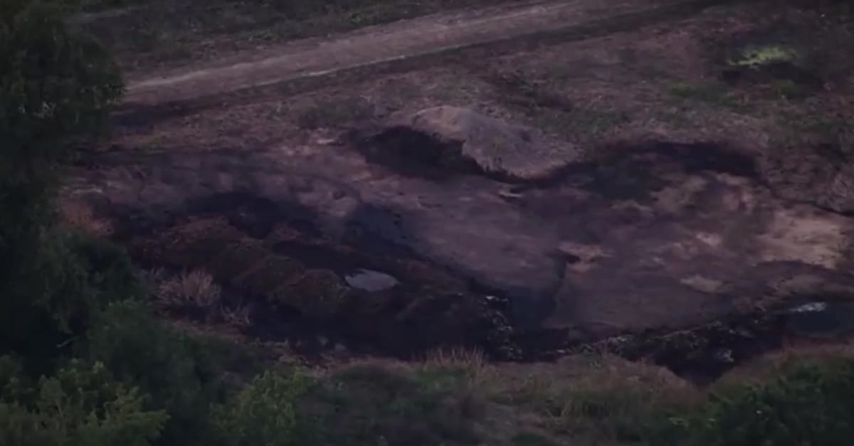 Zona del accidente del avión de combate F-35. Foto: captura de video Reuters.