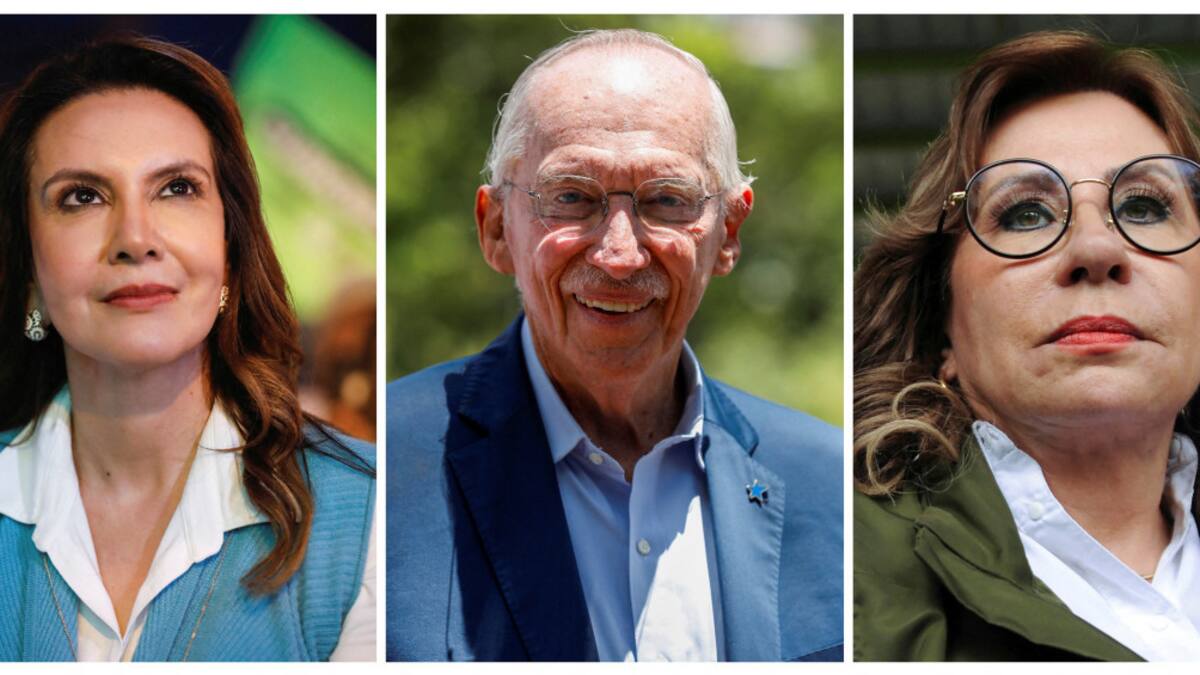 Zury Ríos, Edmond Mulet y Sandra Torres. Foto: Reuters.